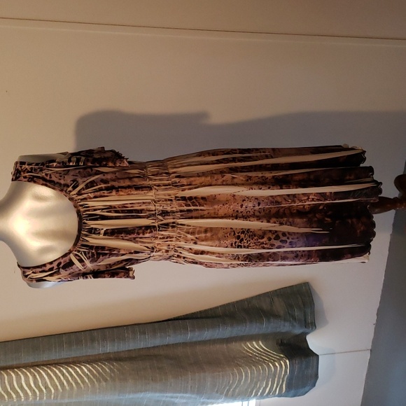 one world live and let live Summer Dress with Cut Out Sleeves Embellished Bodice - Picture 5 of 8